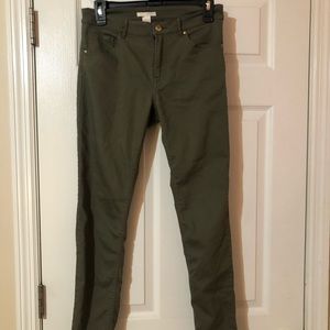Olive green jeans